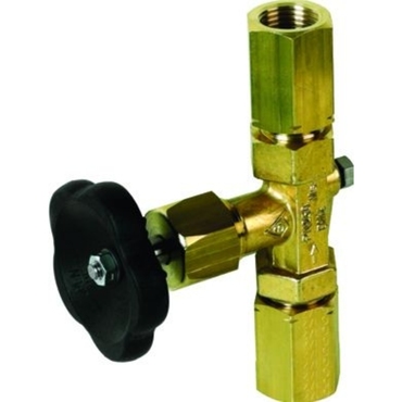 Pressure gauge valve Type 869 brass internal thread